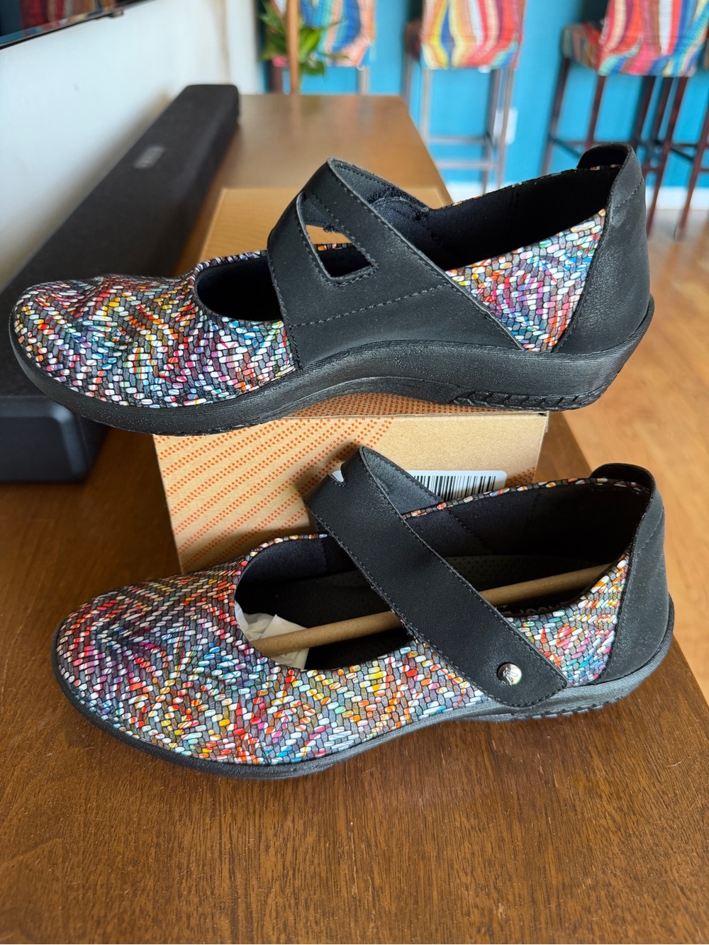 👉🏼BRAND NEW👈🏼 FUNKY & FUN Black Cosmo Mary Janes by Arcopedico Sz:38